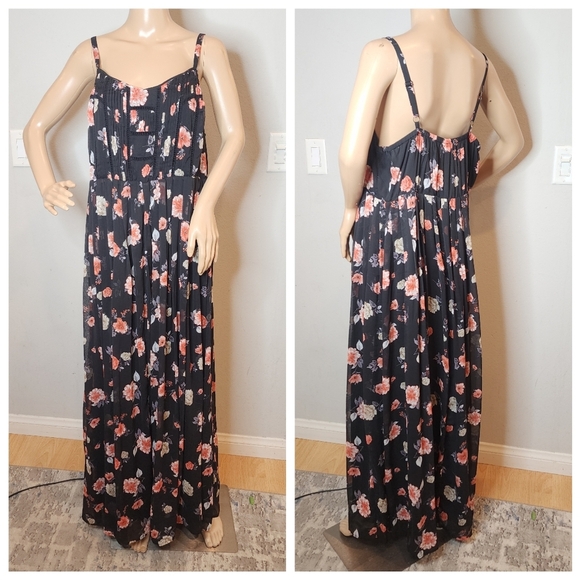 Torrid Pink and Black Sleeveless Maxi Sundress - Picture 10 of 16